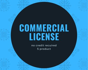 5 product license no credit recuired.