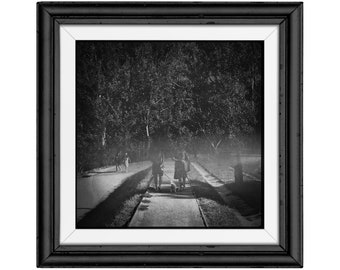 Strange twins with dog digital downloadable poster photo wall art