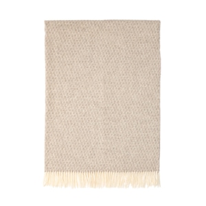 WOOOL Plaid - KUUSI (Beige) - 140x200cm - 100% New Zealand Wool