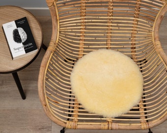 WOOOL® Sheepskin Chairpad - Coussin de chaise médicinal (38cm) - 100% authentique - Unilatéral