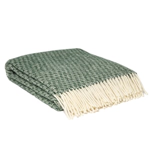 WOOOL Plaid - KUUSI (Green) - 140x200cm - 100% New Zealand Wool
