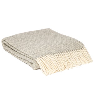 WOOOL Plaid - KUUSI (Grey) - 140x200cm - 100% New Zealand Wool
