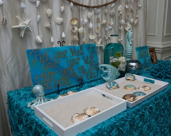 Shell Garland Seashell Starfish Banner Wedding House Decor One-of-a-Kind Approx 8 Ft