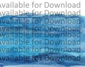 Ocean Beach Wedding Invitation Aqua Royal Midnight White Border Print DIY New One-of-a-Kind Watercolor Unique Quality Color