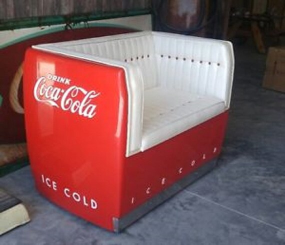 Items Similar To Coca Cola Cooler Couch Reclaimed Chair Lounge