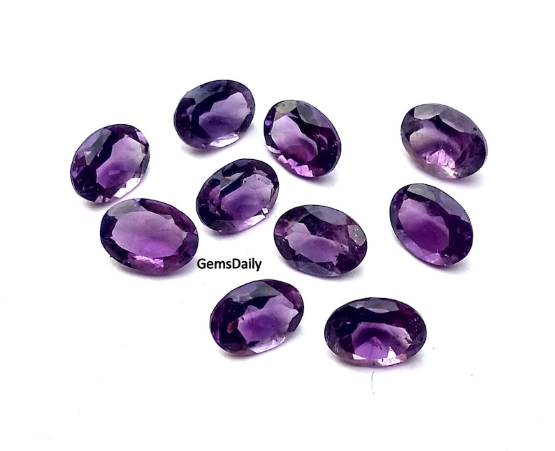 AFRICAN AMETHYST 10 MM SQUARE CUT ALL NATURAL AAA