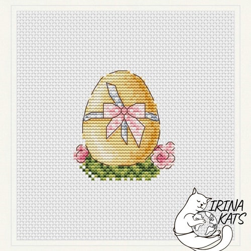 Easter Bunny Cross Stitch Pattern PDF Instant Download Etsy