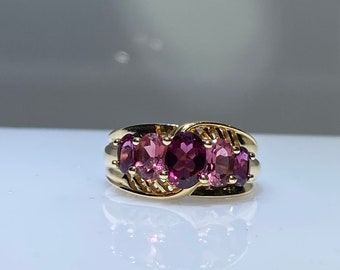 Rubellit Turmalin Ring