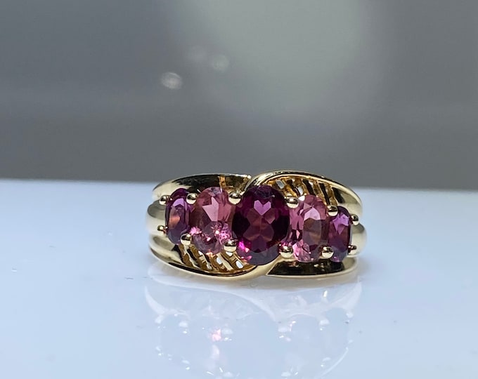 Rubellite Tourmaline Ring