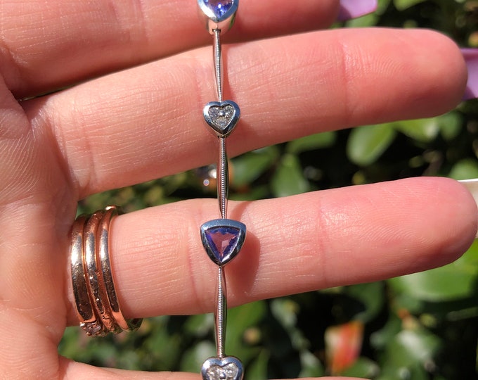 Tanzanite and Diamond Bracelet