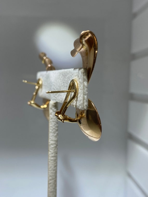 Retro Ruby and Diamond Earring Climbers - image 4