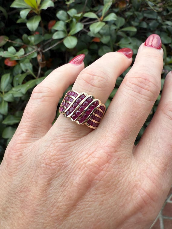 Ruby Statement Ring - image 2