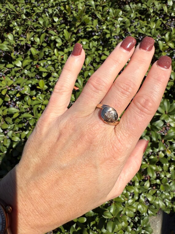 Trillion Shaped Diamond Ring - image 2