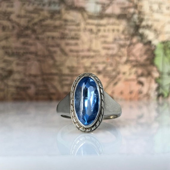 SALE Created Blue Spinel Ring