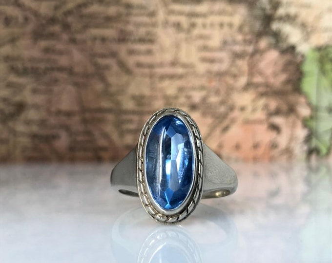 SALE Created Blue Spinel Ring