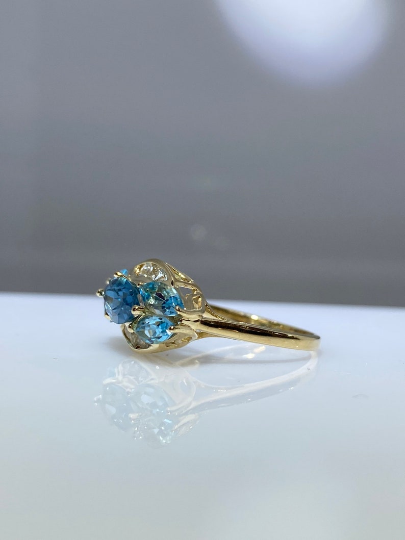Colored CZ Statement Ring