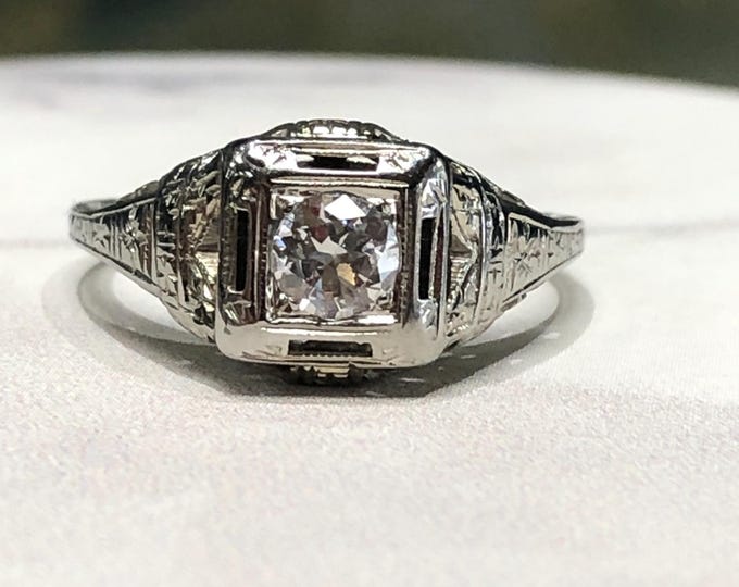 Antique Art Deco Engagement Ring