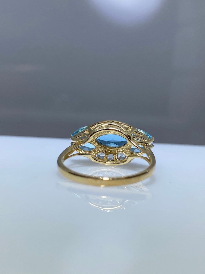 Colored CZ Statement Ring