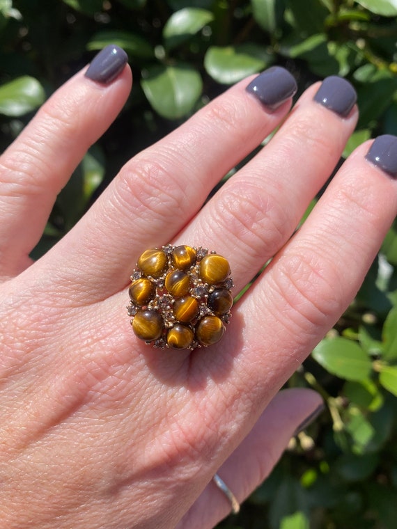 Funky Tigers Eye Ring - image 1