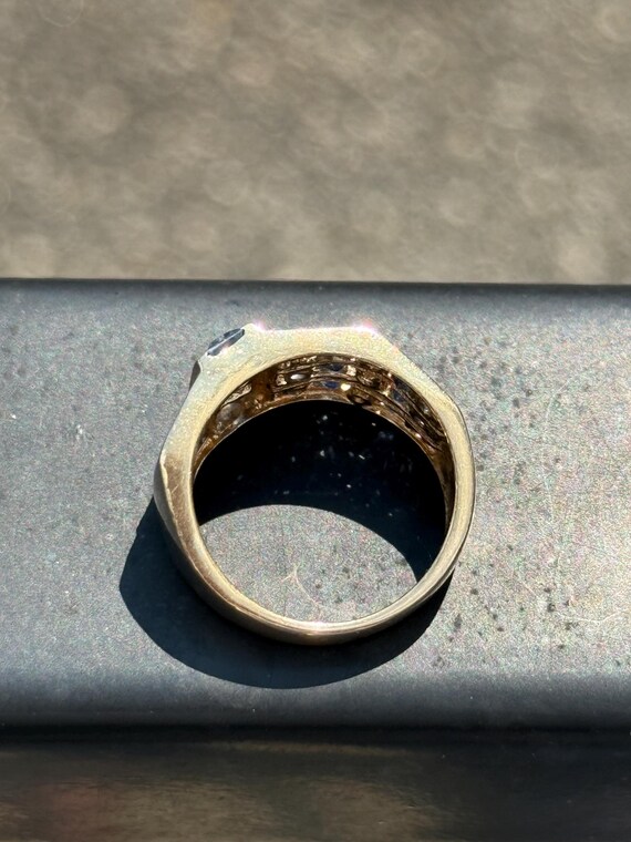 Blue Sapphire Statement Ring - image 3