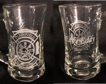 CLOSEOUT SPECIAL!!!  Personalized Fireman's 12 oz  Scandinavian Style Sports Mug (Ordering Instructions in DESCRIPTION)