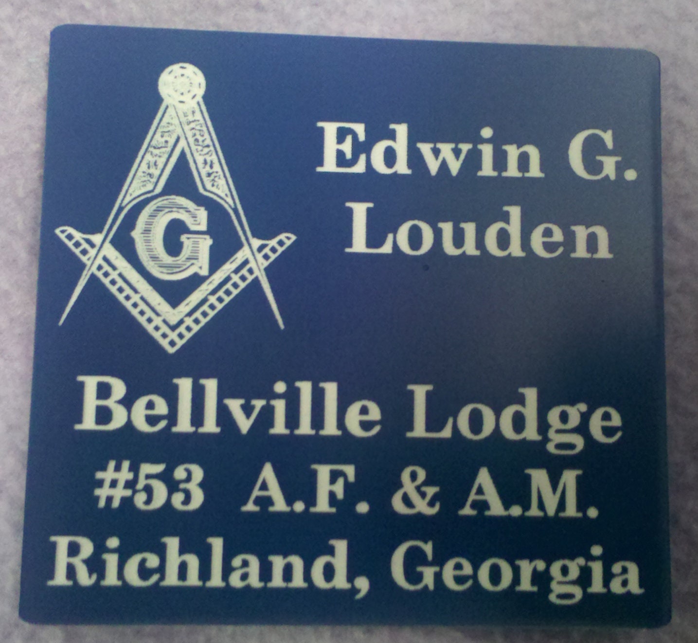 Over the pocket or Masonic Members Badge (PLEASE READ