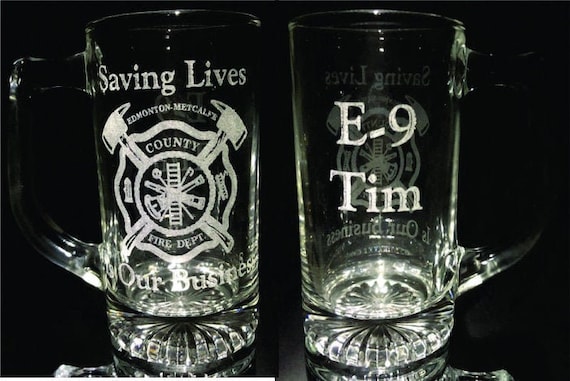 Set of 2 Fireman's 16 oz Sports Mug (Ordering Instructions in DESCRIPTION)