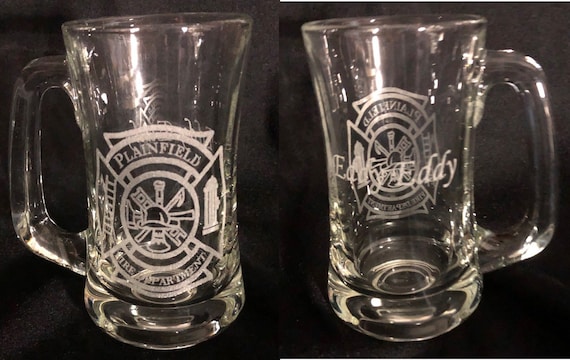 Personalized Fireman's 12 oz  Scandinavian Style Sports Mug (Ordering Instructions in DESCRIPTION)