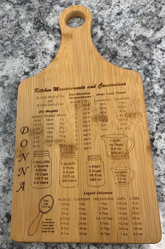 Laser Engraved Bamboo Cutting board (Paddle Shaped) (PLEASE READ DESCRIPTION)