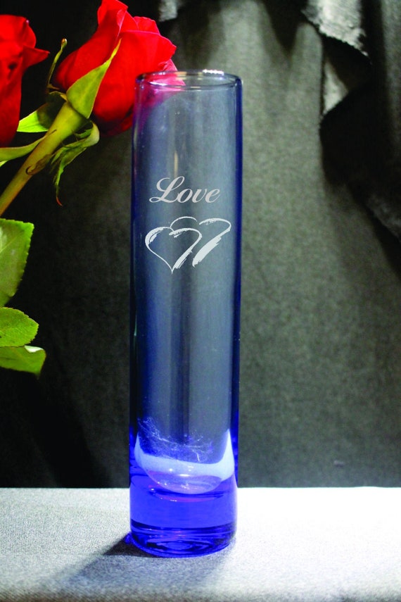 Bud Vase Center Piece (Your Choice of Blue or Clear  (PLEASE READ DESCRIPTION)