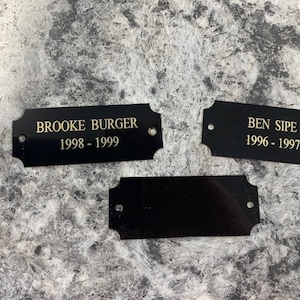 Plaque Plates (ENGRAVING)Order here for individual plates to be engraved (AVAILABLE ONLY those who have purchased Perpetual Plaques from Us)