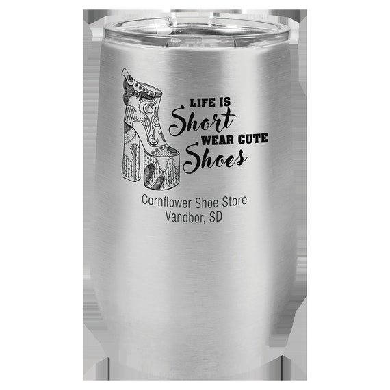 Insulated 16 oz. Laser Engraved Stemless Wine Tumbler.  These can be personalized (Ordering Instructions in DESCRIPTION)