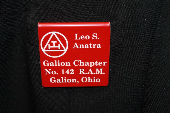 Chapter Members over the pocket Style Name Badge  (PLEASE READ DESCRIPTION) (Discounts Available)