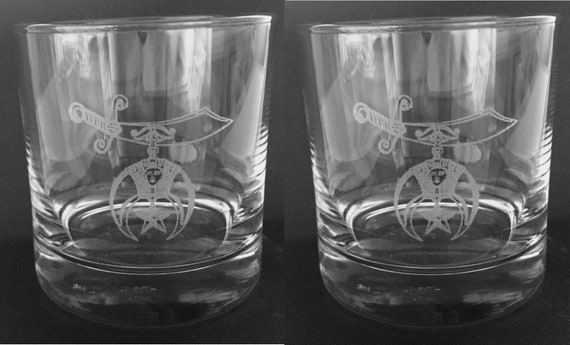 Shrine 13.5 oz. Double On the Rocks Glasses ( set of 2 )