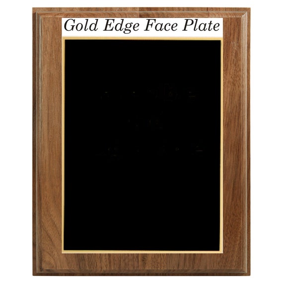 5" x 7" Genuine Walnut plaque with Laser Engraved Face Plate (Ordering Instructions in DESCRIPTION)