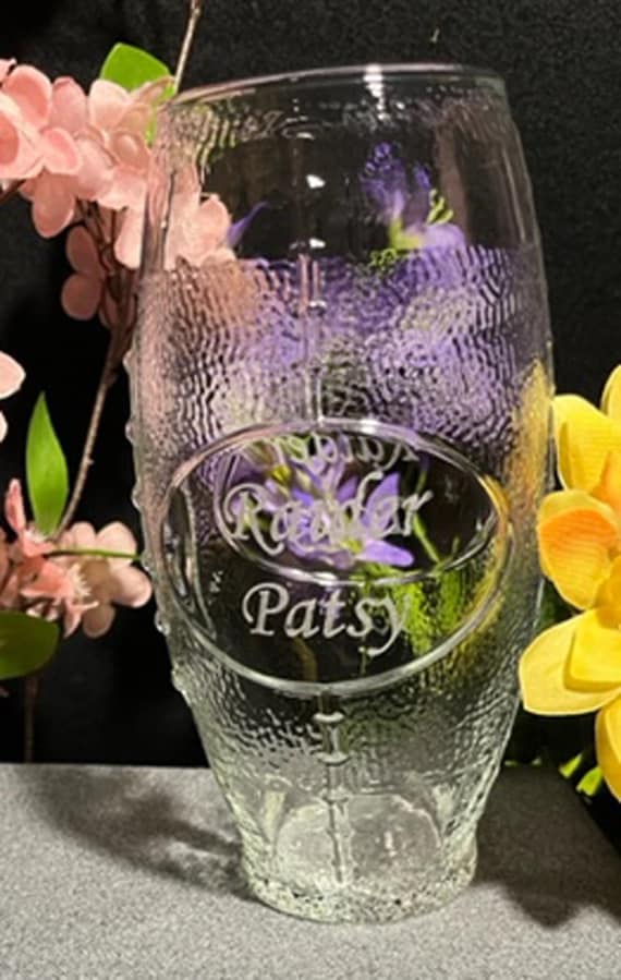 Close Out only 4 Left!!  20 oz Personalized Football Glass (PLEASE READ DESCRIPTION)