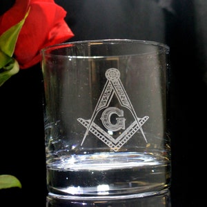 Quantity Order of Masonic 11oz. On the Rocks Glasses (20 glasses)