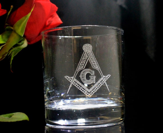 Masonic 11oz. On the Rocks Glasses ( set of 2 )