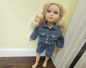 18" Doll Jean Jacket/ with shorts