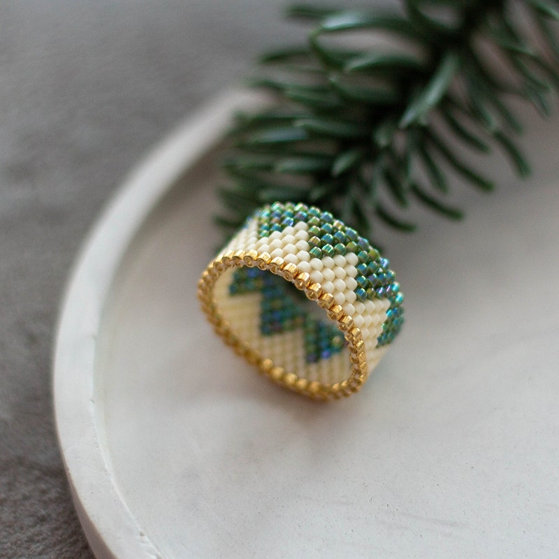 Seed Rings Seed Bead Ring - Etsy