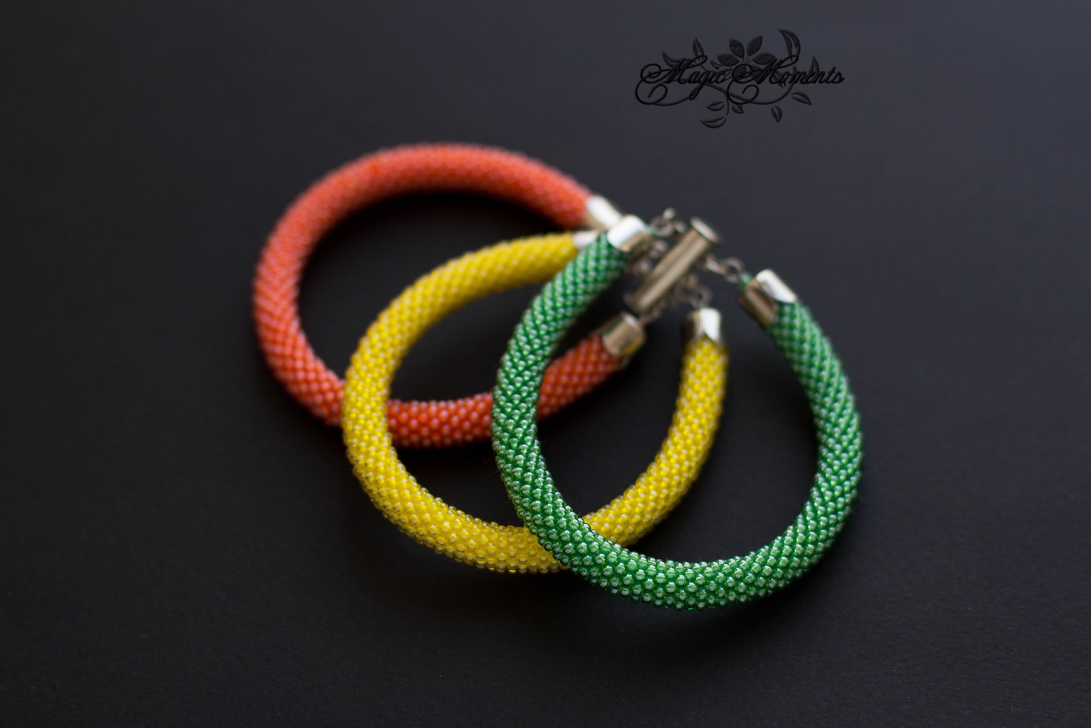Handmade Triple Layer Beaded Bracelet main image 0