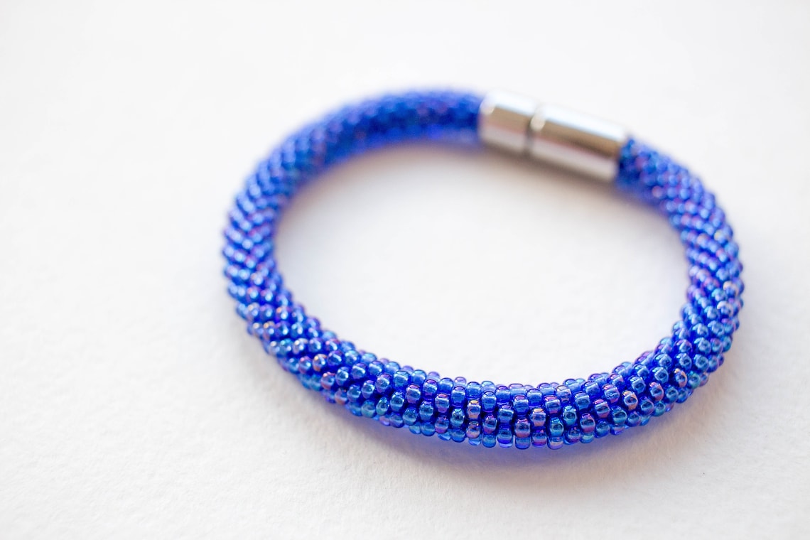 Blue Rope Bracelet for Women Minimalist Delicate Bracelet Etsy