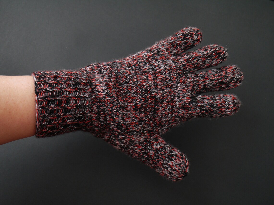 Gloves of palmless for hiking with trekking poles. Knitted Etsy