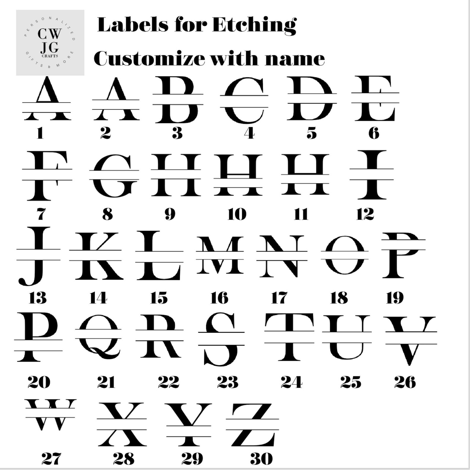 Personalized Name Stencils or Decal Last Name Decal Etsy