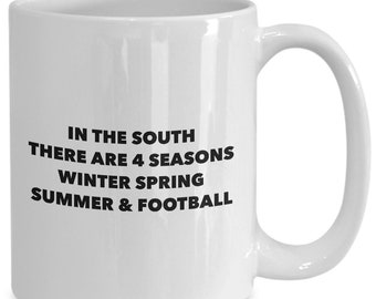 Southern Football Seasons Coffee Mug, Humorous Gift