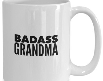 Badass grandma funny mug from grandchildren