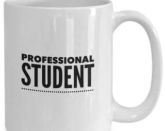 Taza de estudiante profesional, regalo divertido para la universidad