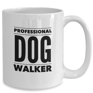 Professional dog walker gift mug