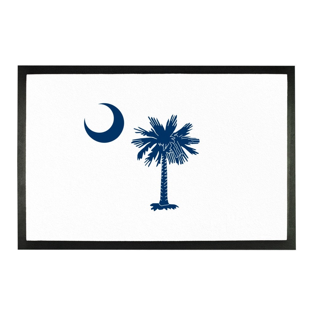 South Carolina Palmetto State Flag Doormat - Etsy