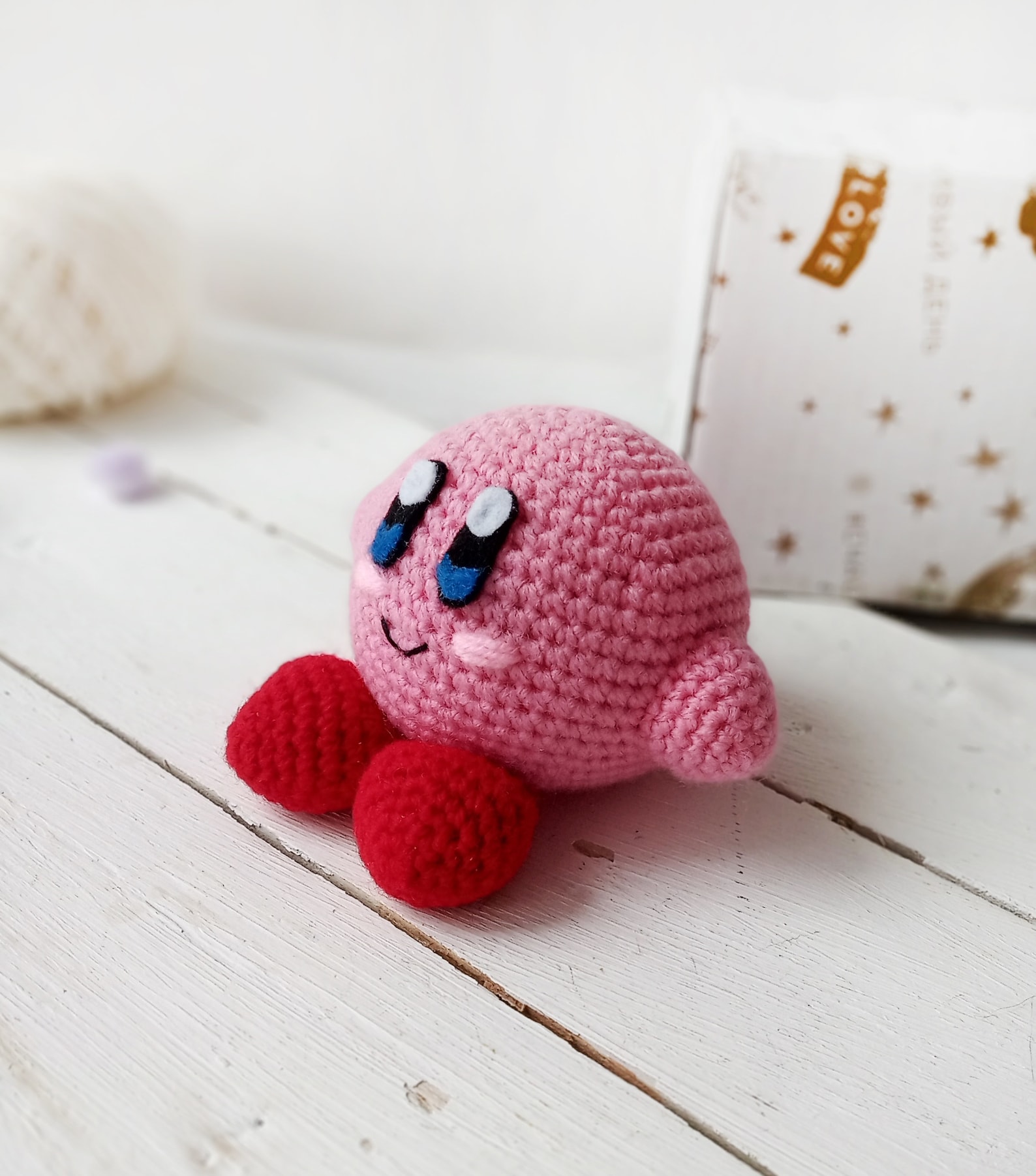 Kirby plush toy custommade crocheted kirby amigurumi doll. Etsy